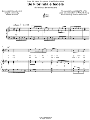 Se Florindo e fedele - Medium High