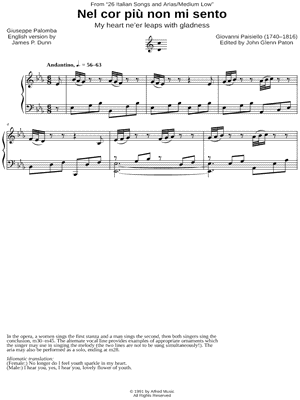 Nel cor piu non mi sento - Medium Low