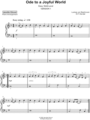 Ode to a Joyful World [easy: multi-level]