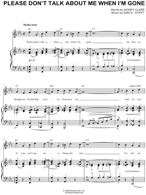 Please Don't Talk About Me When I'm Gone [chorus only]