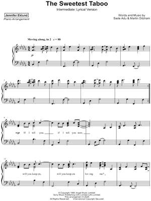 The Sweetest Taboo [intermediate - lyrical]