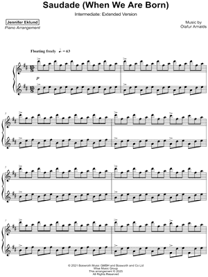 Saudade (When We Are Born) [intermediate - extended]