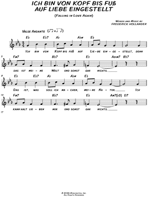 Ich bin von Kopf bis Fuß auf Liebe eingestellt (Falling in Love Again)