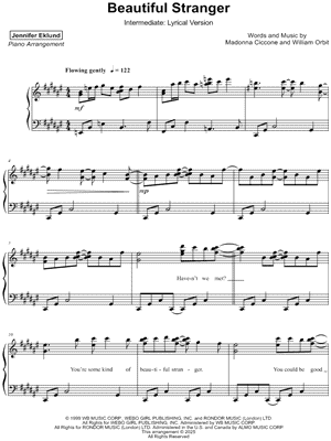 Beautiful Stranger [intermediate - lyrical]