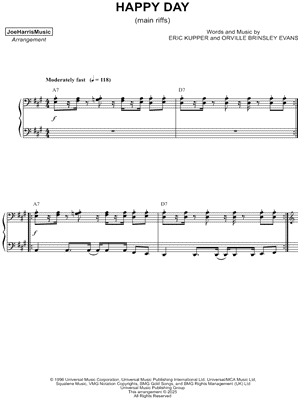 Happy Day [main riffs]