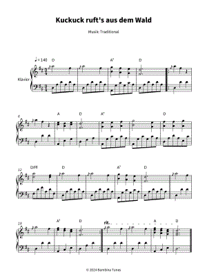 Kuckuck rufts aus dem Wald