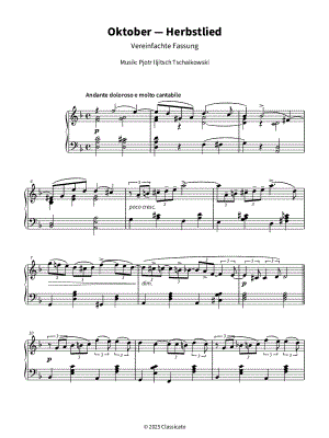 The Seasons, Op. 37a: 10. October (Autumn Song)