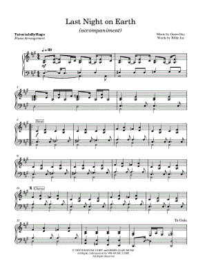 Last Night on Earth [accompaniment only]