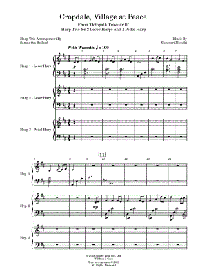 Cropdale, Village at Peace - Harp Trio