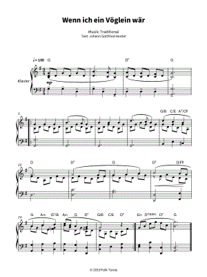 Wenn ich ein Vöglein wär