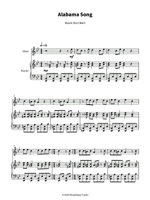 Alabama Song - Oboe & Piano