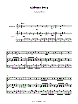 Alabama Song - Flute & Piano