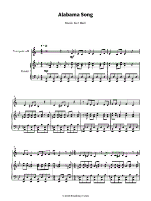 Alabama Song - Trumpet & Piano