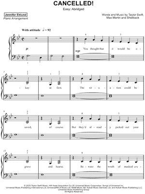 CANCELLED! [easy - abridged]