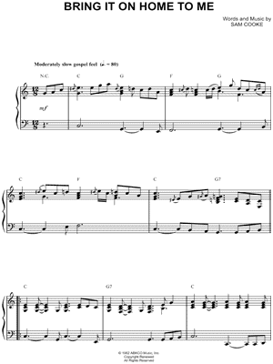 Bring It On Home to Me