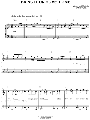 Bring It On Home to Me