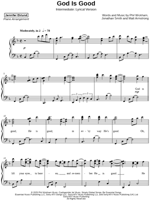 God Is Good [intermediate - lyrical]