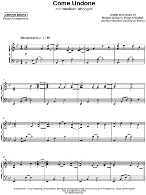 Come Undone [intermediate - abridged]