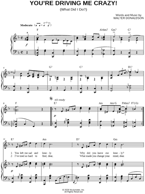 You're Driving Me Crazy!