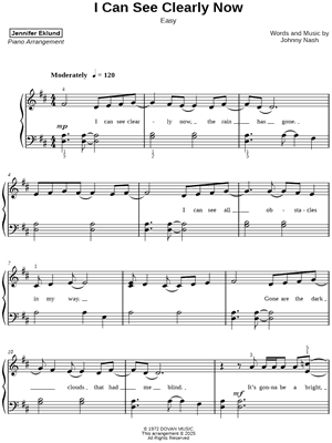 I Can See Clearly Now [easy]