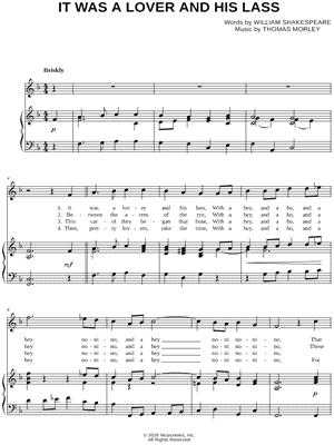 It Was a Lover and His Lass