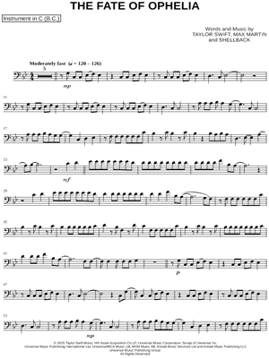 The Fate of Ophelia - Bass Clef Instrument