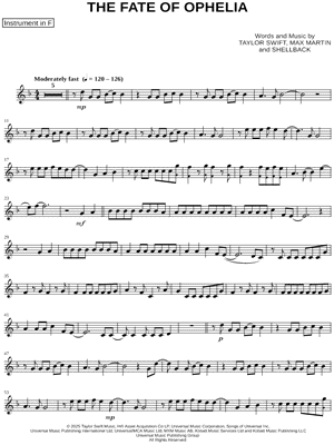 The Fate of Ophelia - F Instrument