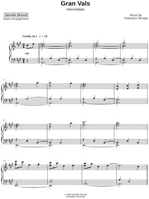 Gran Vals [intermediate]