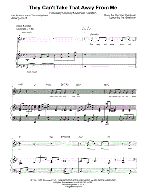 They Can't Take That Away From Me (Rosemary Clooney & Michael Feinstein)
