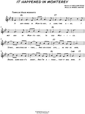 It Happened in Monterey