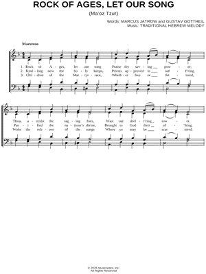 Rock of Ages, Let Our Song