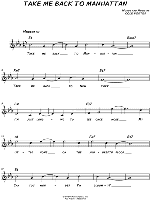 Take Me Back to Manhattan