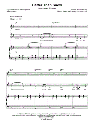 Better Than Snow (Norah Jones & Laufey)