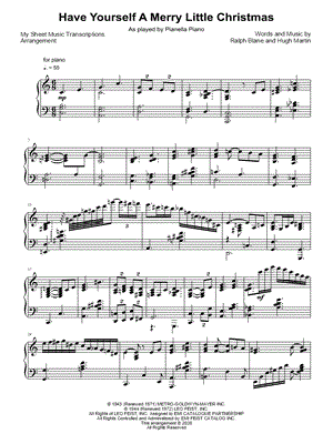 Have Yourself a Merry Little Christmas (Pianella Piano)