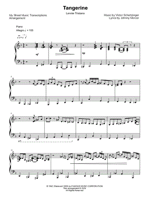Tangerine (Lennie Tristano)