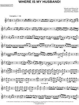 WHERE IS MY HUSBAND! - F Instrument