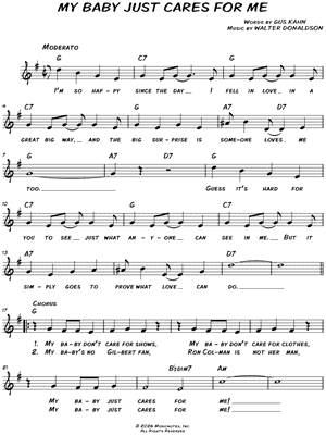 My Baby Just Cares for Me [full song]
