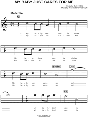 My Baby Just Cares for Me