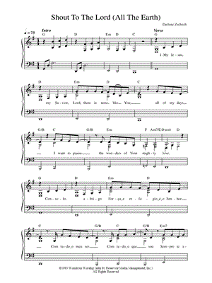 Shout to the Lord (All the Earth)