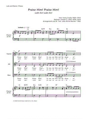 Praise Him! Praise Him! (Lobt ihn! Lobt ihn!)