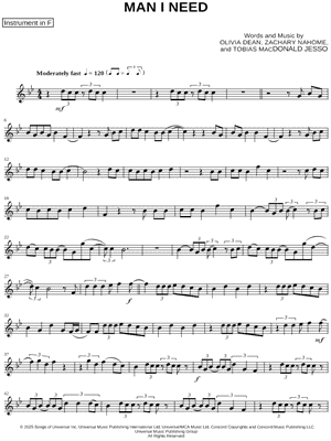 Man I Need - F Instrument