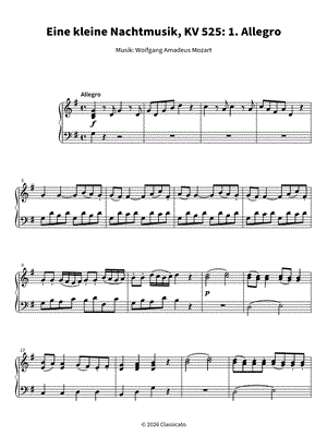 Eine Kleine Nachtmusik, K. 525: I. Allegro [Main Theme]
