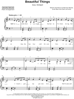 Beautiful Things [easy - abridged]