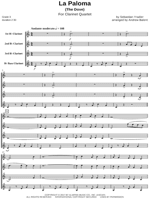 La Paloma - Score