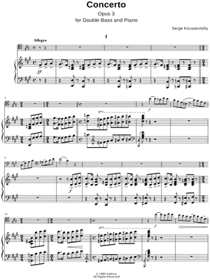 Concerto Opus 3 - Piano Accompaniment
