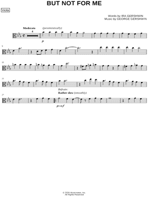 But Not for Me - Viola