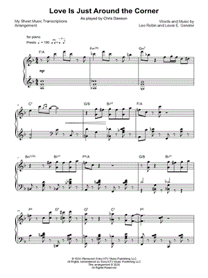 Love Is Just Around the Corner (Chris Dawson)