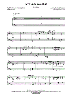 My Funny Valentine (Chet Baker)