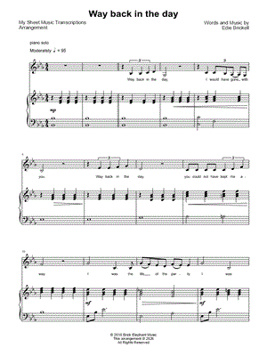 Way Back in the Day (Bright Star)