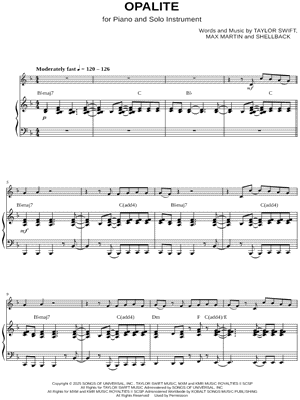 Opalite - Piano Accompaniment